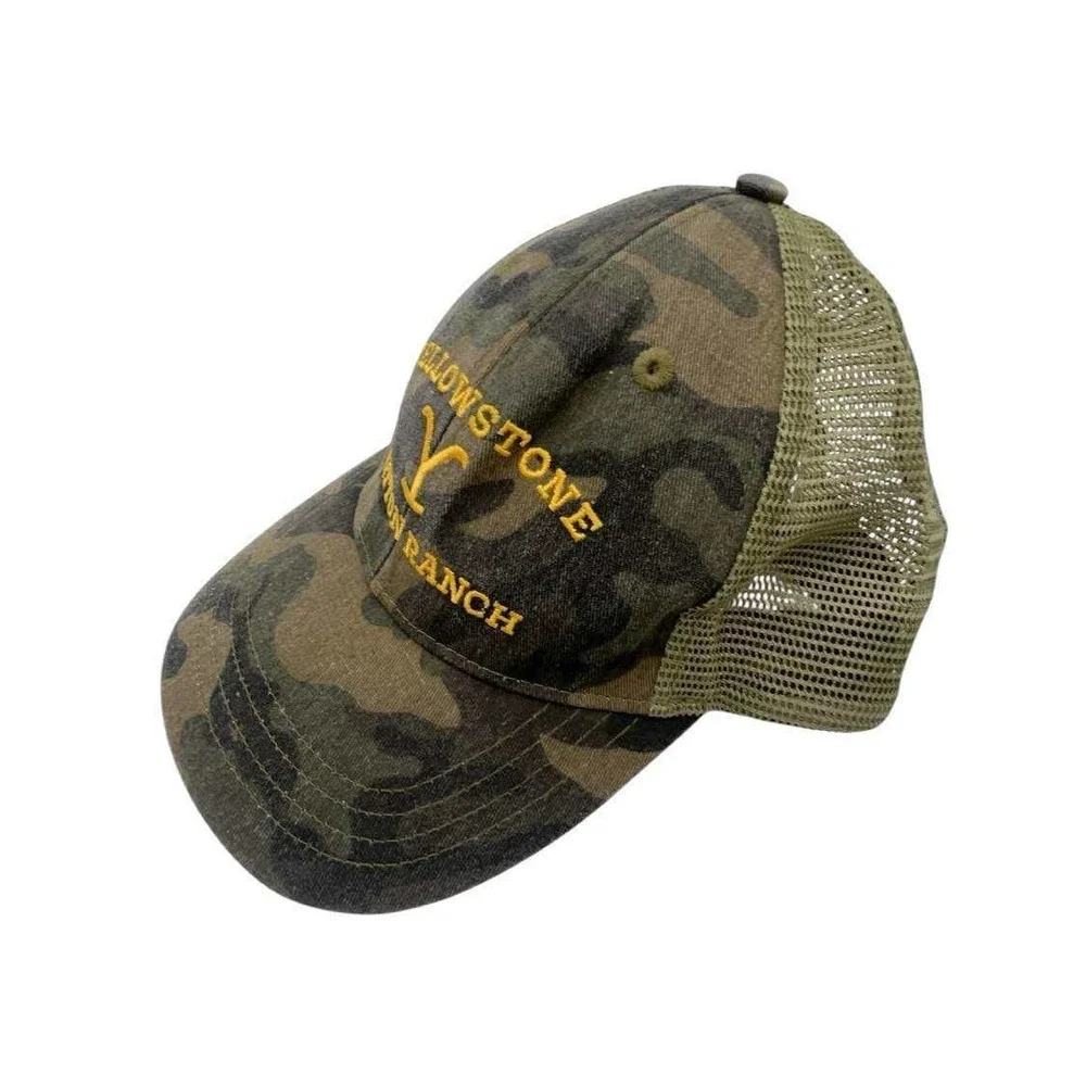 Yellowstone Dutton Ranch Hat Camo Trucker Cap‎ Y Adjustable Adult